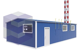 Крышная котельная модульного типа МКК-2